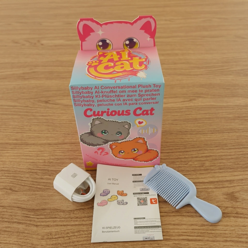 Lumi Curious Cat – AI Talking Plush Toy